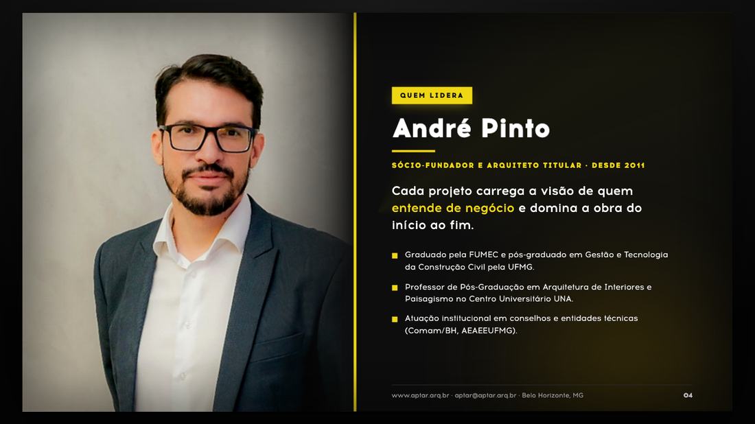 Tela da apresentação: Quem lidera