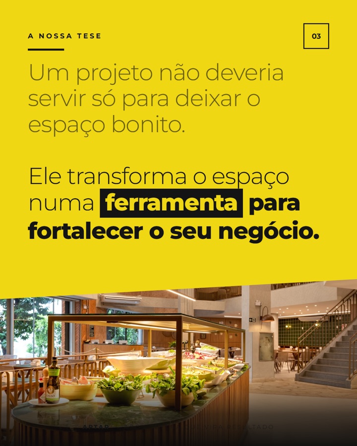 Página do carrossel apresentando a empresa